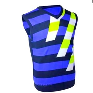 Adidas 2012 Blue White And Green Mens Golf Striped Sweater NWT Size L